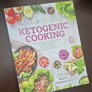 QUICK & EASY KETOGENIC COOKING Book Maria Emmerich Time Saving Meal Plans Health